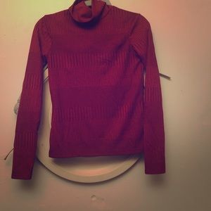Red Open Back Zara turtleneck
